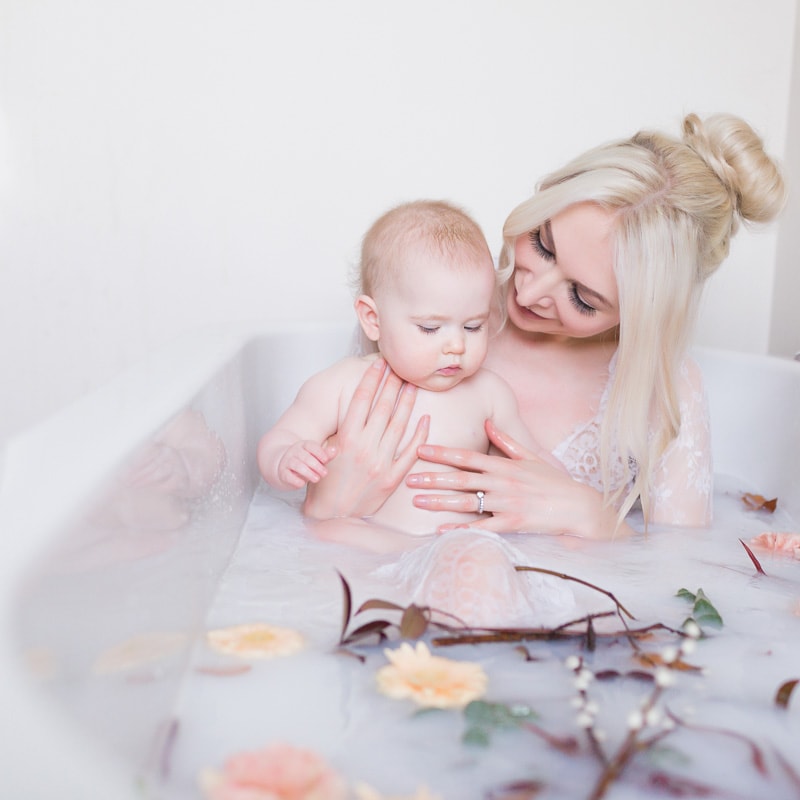 mummy and me milk bath photo