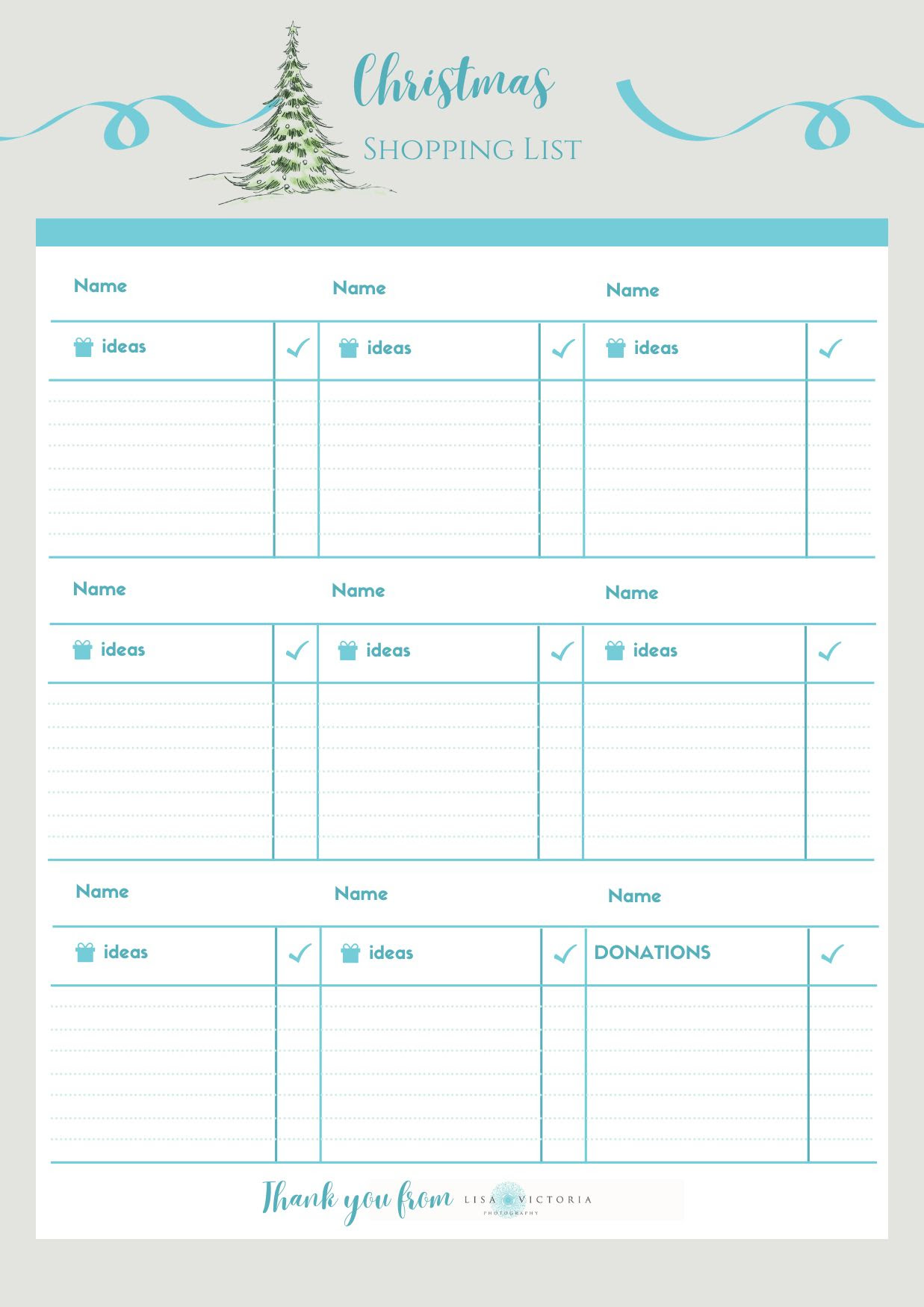 Christmas Present planner LisaVictoriaPhotography morsz